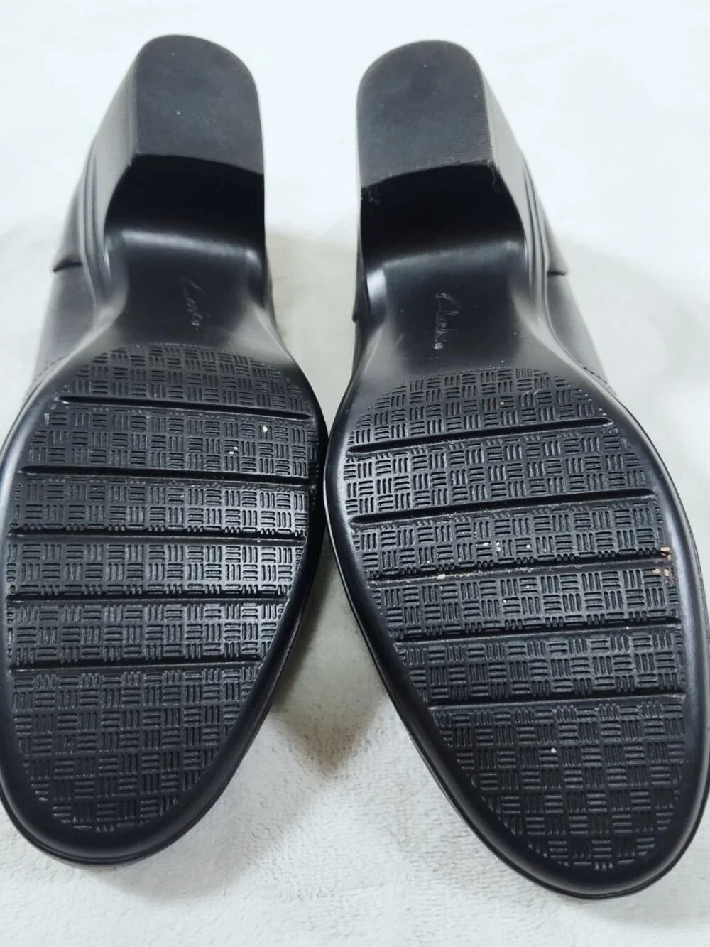 Clarks Collection Womens Shoes Size 8 Wide Black Ultimate Comfort 2 Inch Heel